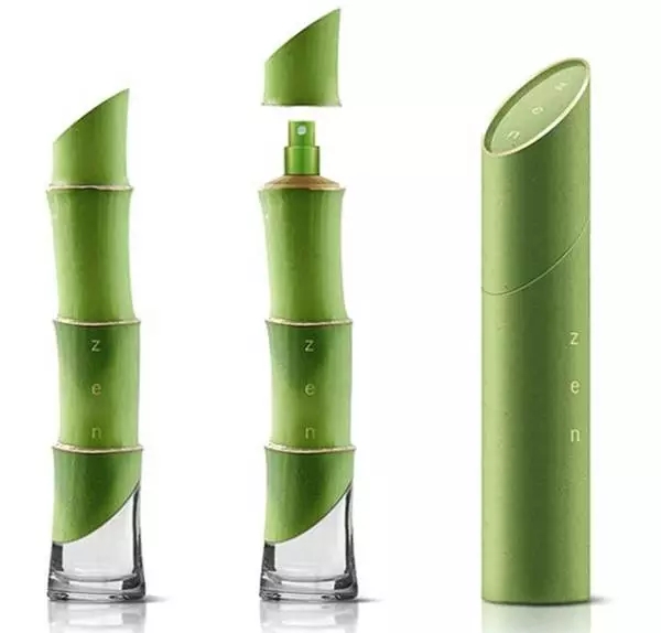 以为是竹子，其实是香水瓶，具备迷惑外表的包装设计